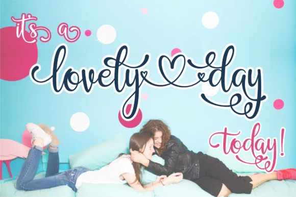 Lovely Day Font Lovely Day Font Poster 1