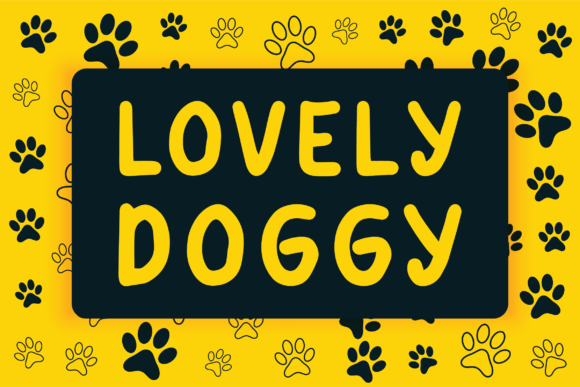 Lovely Doggy Font Poster 1