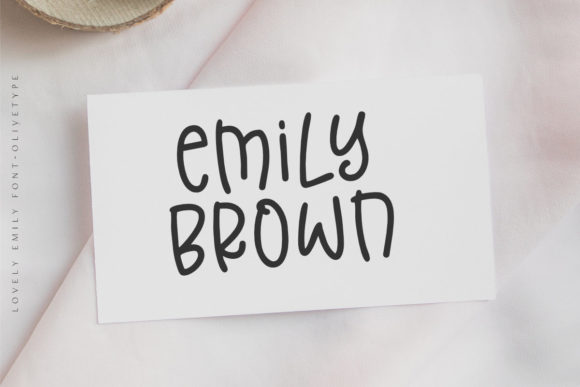 Lovely Emily Font Poster 2