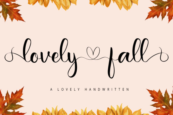 Lovely Fall Font Poster 1