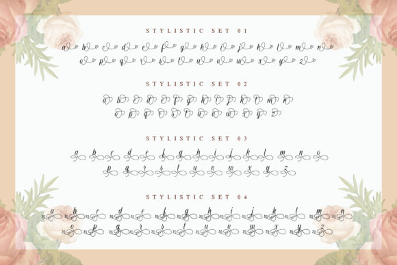 Lovely Floristha Font Poster 12
