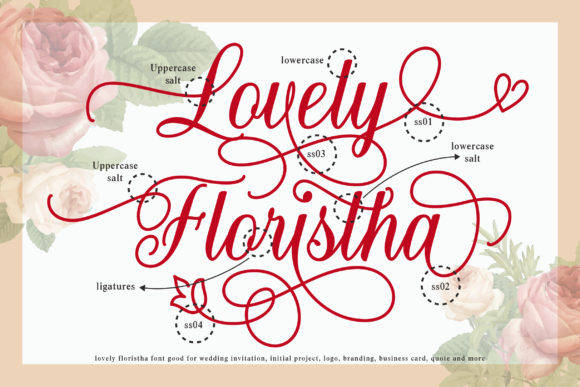 Lovely Floristha Font Poster 4