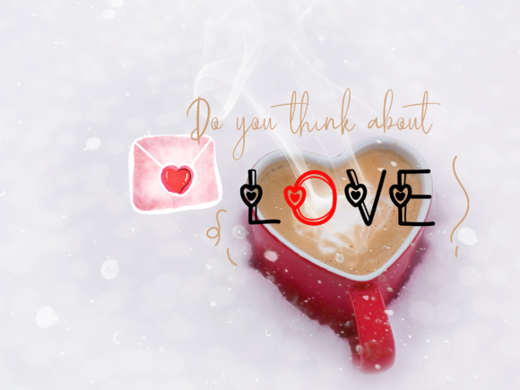 Lovely Heart Font Poster 2