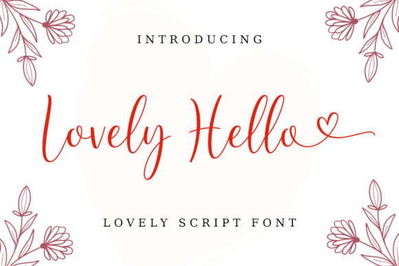 Lovely Hello Font Poster 1