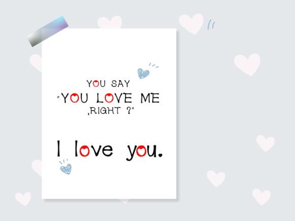 Lovely Life Font Poster 2