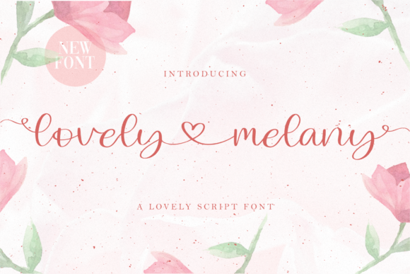 Lovely Melany Font Poster 1