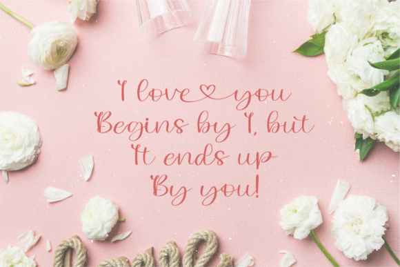 Lovely Melany Font Poster 4