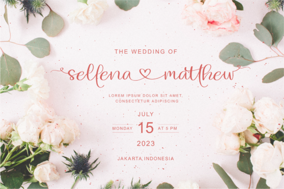 Lovely Melany Font Poster 6