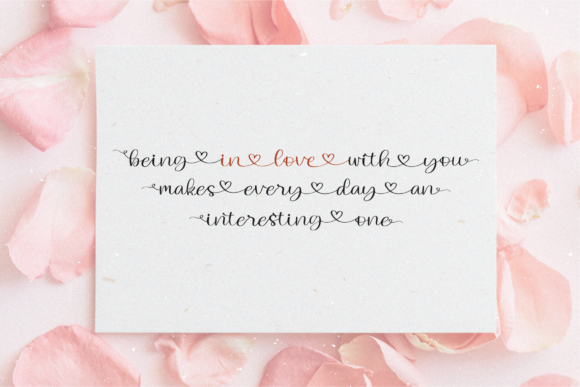 Lovely Melany Font Poster 8