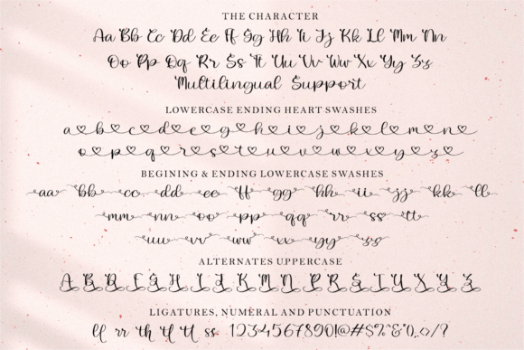 Lovely Melany Font Poster 9