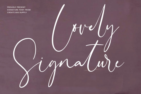 Lovely Signature Font