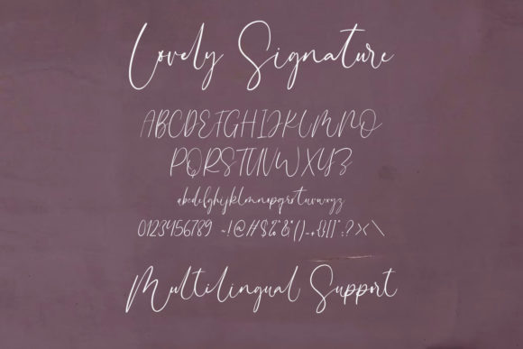 Lovely Signature Font Poster 8