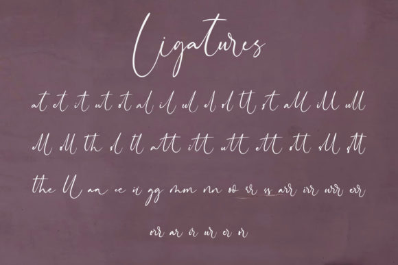 Lovely Signature Font Poster 9