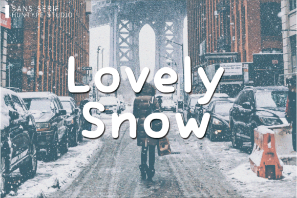 Lovely Snow Font Poster 1