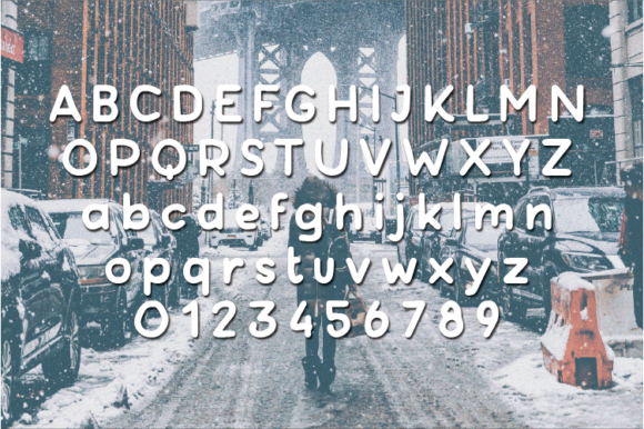 Lovely Snow Font Poster 4