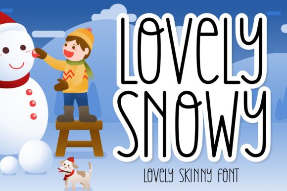 Lovely Snowy Font Poster 1