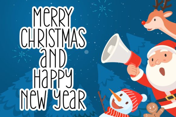 Lovely Snowy Font Poster 2