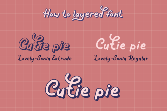 Lovely Sonia Font Poster 8