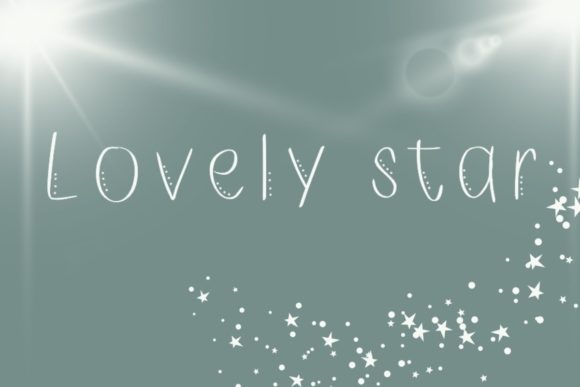 Lovely Star Font Poster 1