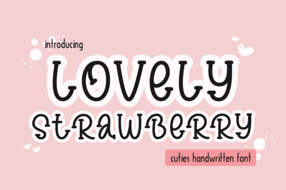 Lovely Strawberry Font Poster 1