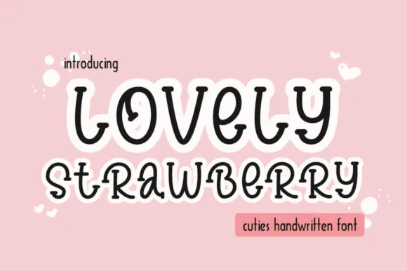 Lovely Strawberry Font Lovely Strawberry Font Poster 1