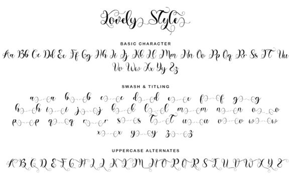 Lovely Style Font Poster 7