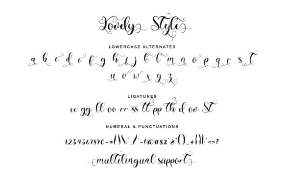 Lovely Style Font Poster 8