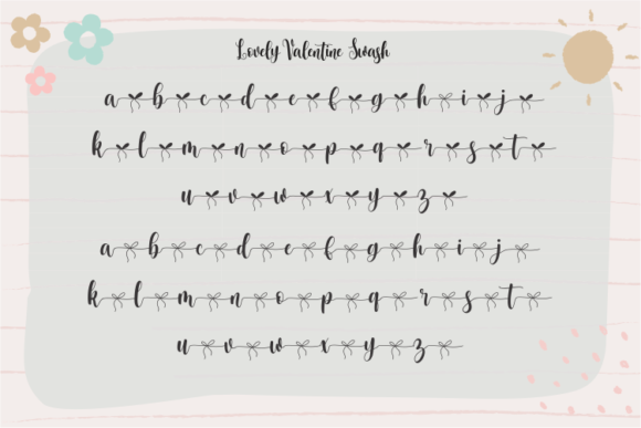 Lovely Valentina Font Poster 12