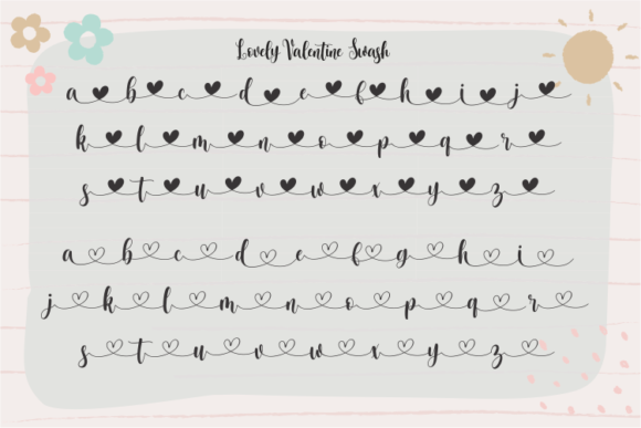 Lovely Valentina Font Poster 13