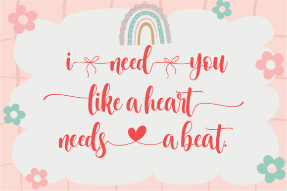 Lovely Valentina Font Poster 6