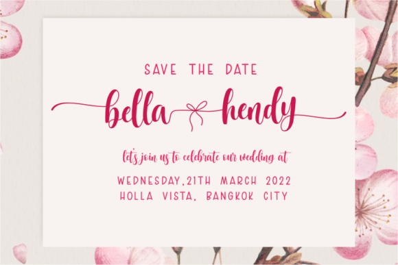 Lovely Valentina Font Poster 8