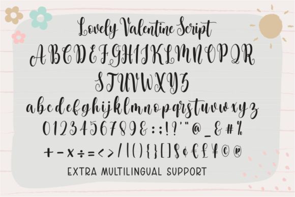 Lovely Valentina Font Poster 10