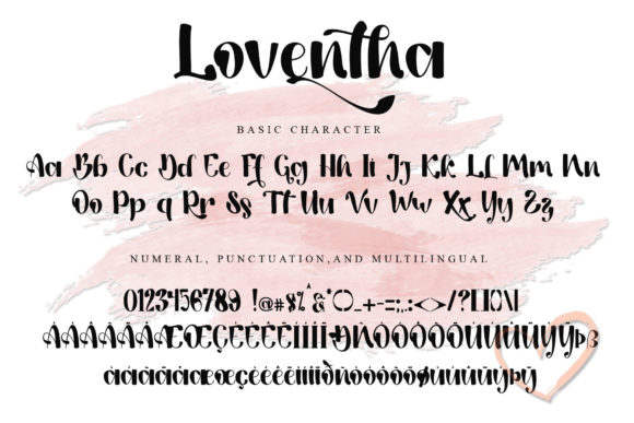 Loventha Font Poster 9