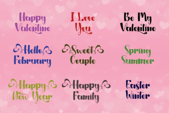 Loventtine Font Poster 6