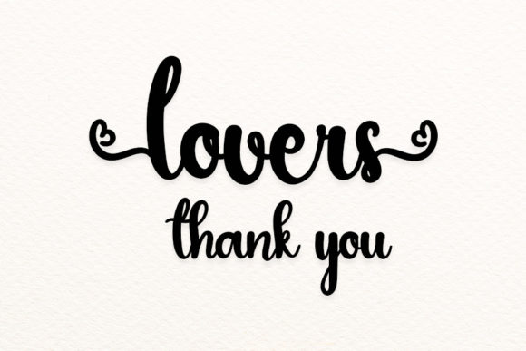Lovers Font Poster 6