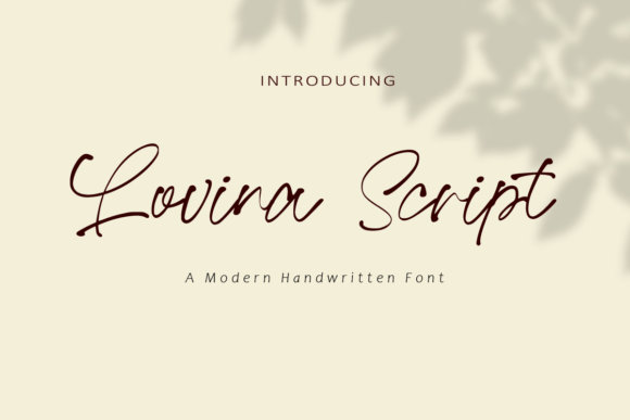 Lovina Script Font Poster 1