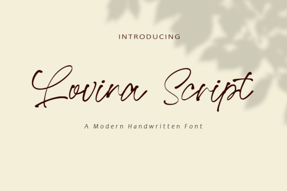 Lovina Script Font Lovina Script Font Poster 1