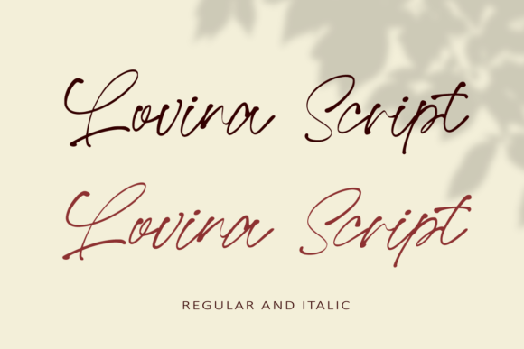 Lovina Script Font Poster 7