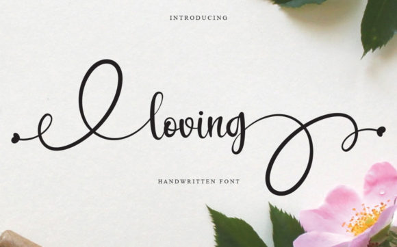 Loving Font Poster 1