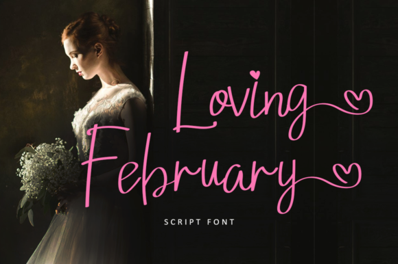 Loving February Font Poster 1