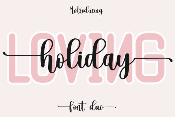 Loving Holiday Font Poster 1