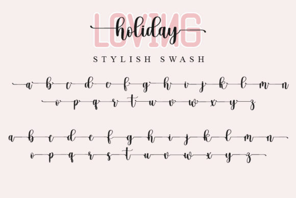 Loving Holiday Font Poster 6