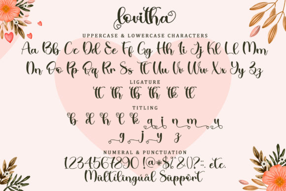 Lovitha Font Poster 6