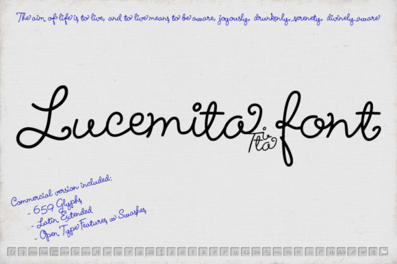 Lucemita Script Font Poster 1