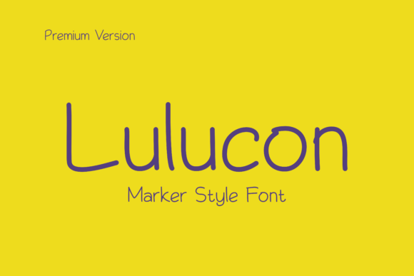 Lulucon Marker Style Font