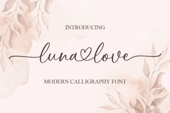 Luna Love Font Poster 1