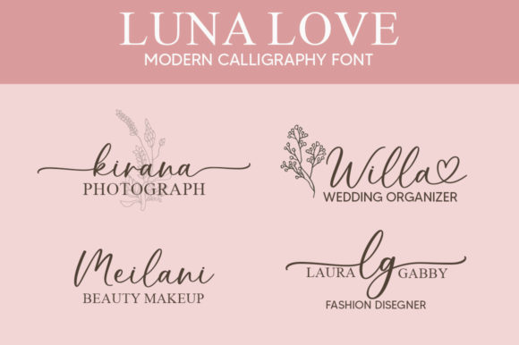 Luna Love Font Poster 3