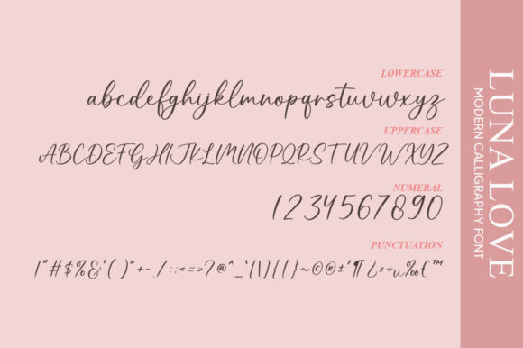 Luna Love Font Poster 5
