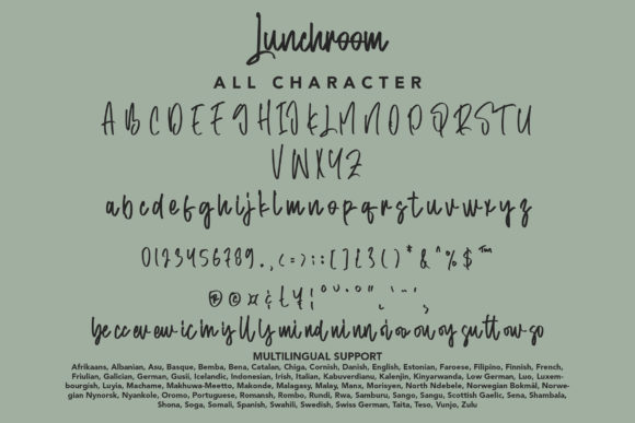 Lunchroom Font Poster 9
