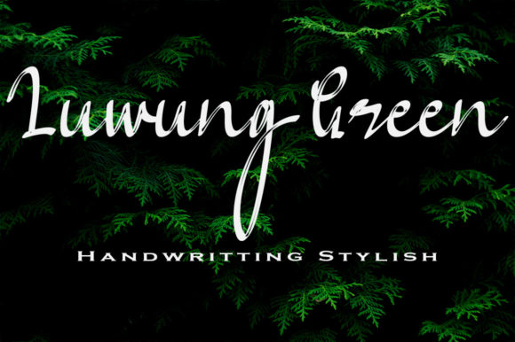 Luwung Green Font Poster 1